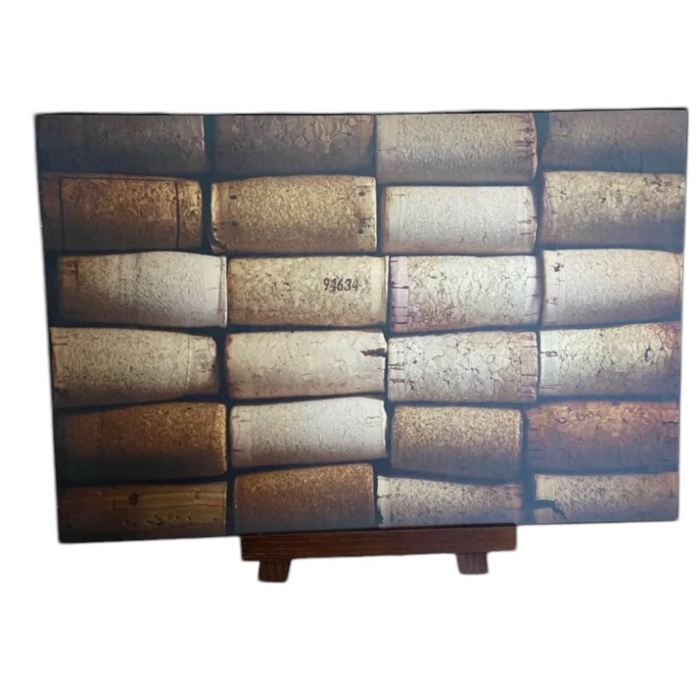 Wine Cork Chalkboard with Easel